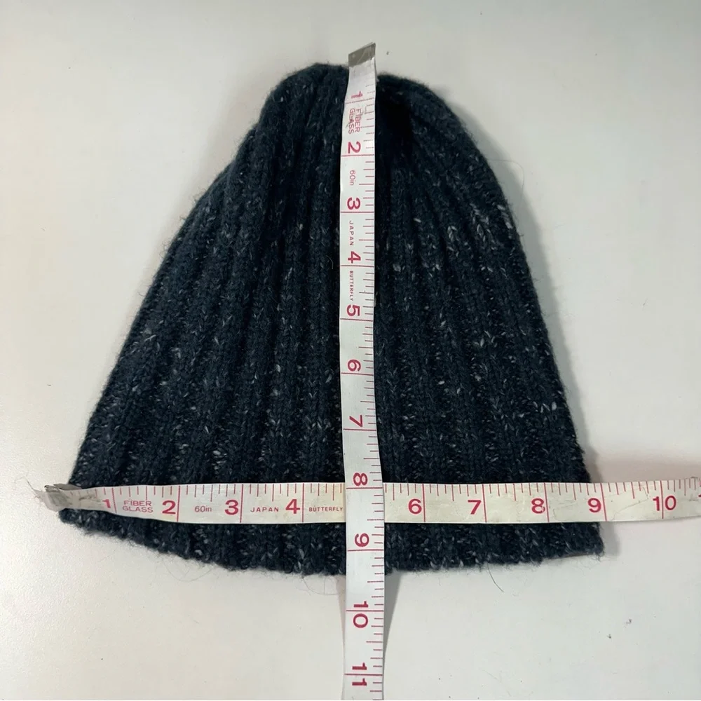 The North Face Blue Lined Cable Knit Beanie Unisex One-Size Outdoors Cozy - Picture 7 of 8